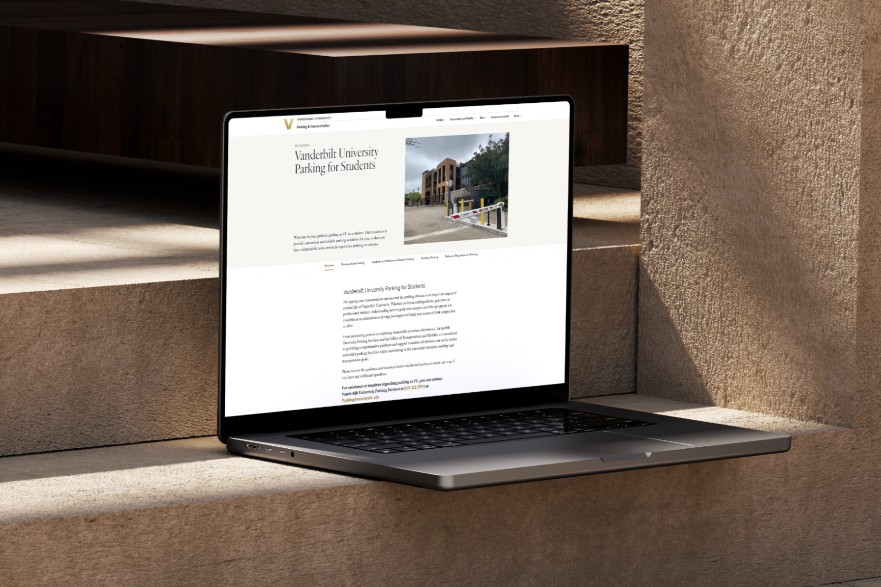 Vanderbilt Public Safety website redesign by Oak Theory.