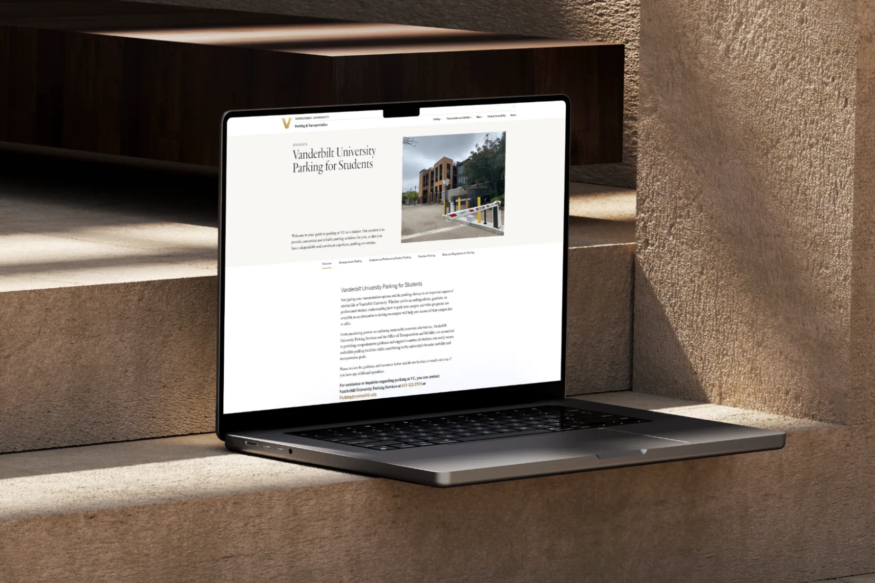 Vanderbilt Public Safety website redesign by Oak Theory.
